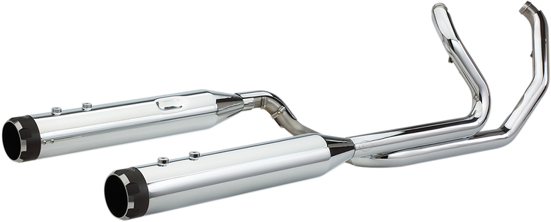 S&S CYCLE El Dorado Dual Exhaust System - Chrome - Black Thruster