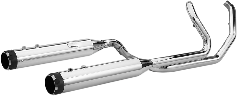 S&S CYCLE El Dorado Dual Exhaust System - Chrome - Black Thruster