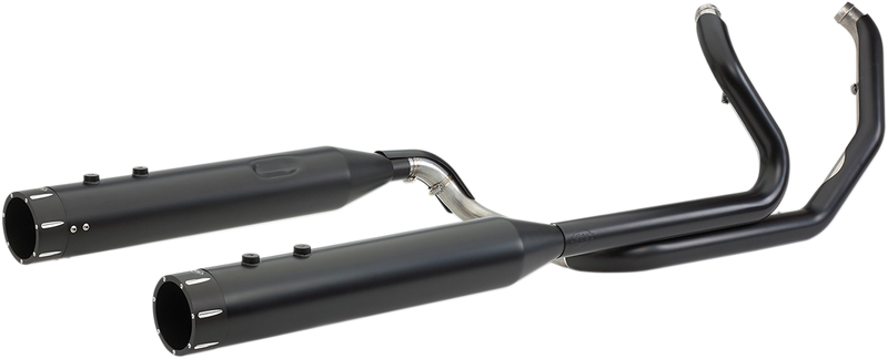 S&S CYCLE El Dorado Dual Exhaust - Black - Black Tracer