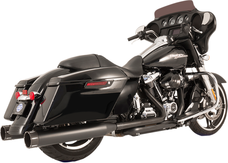 S&S CYCLE El Dorado Dual Exhaust - Black - Black Tracer