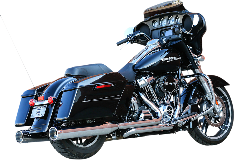 S&S CYCLE El Dorado Dual Exhaust System - Chrome - Chrome Tracer