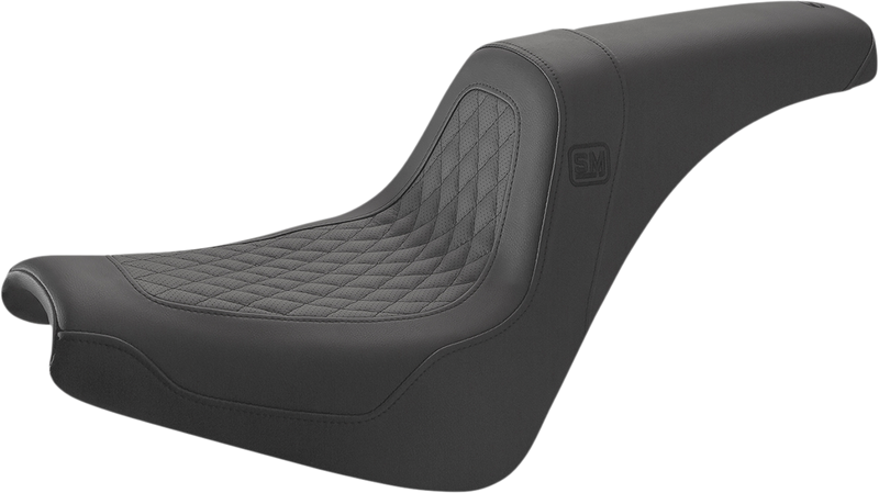 SADDLEMEN Speed Merchant Pro Series Seat - Black - Softail '18-'23