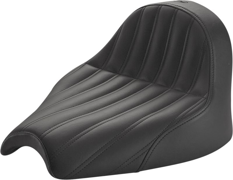 SADDLEMEN Knuckle Solo Seat - Black - Chief