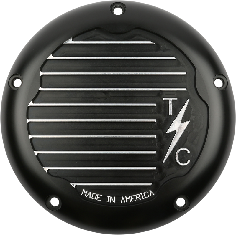 THRASHIN SUPPLY CO. M8 - Derby Cover Finned - Black