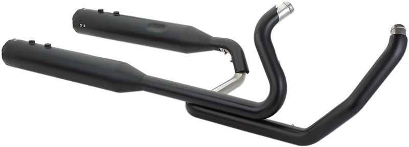 S&S CYCLE El Dorado Dual Exhaust System - Black - Black Thruster