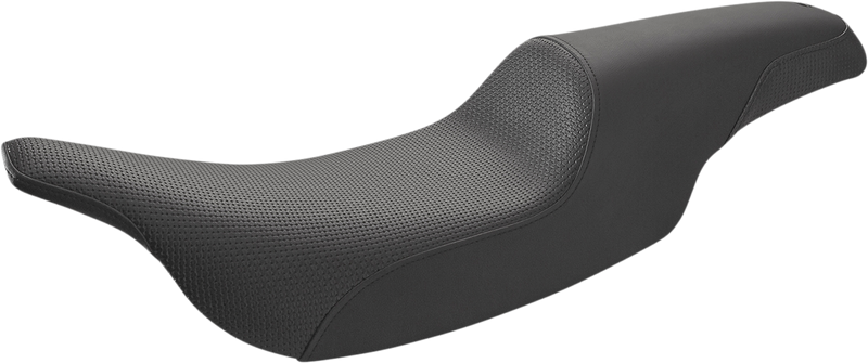 SADDLEMEN Profiler™ Basket-weave Seat - Black - Touring '97-'07