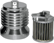 PC RACING Flo? "Spin-on" Oil Filter - Polished Aluminum - Aprilia/BMW/Buell/H-D/Moto Guzzi/Yamaha PCS4C