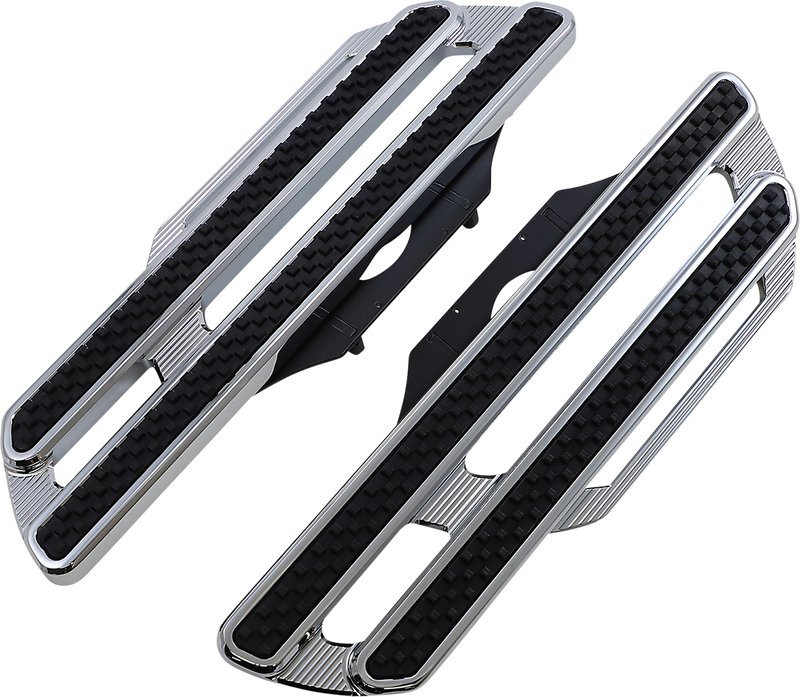 ARLEN NESS Method Driver Floorboards - Extended - Chrome - 2018-2022 SOFTAIL MODELS