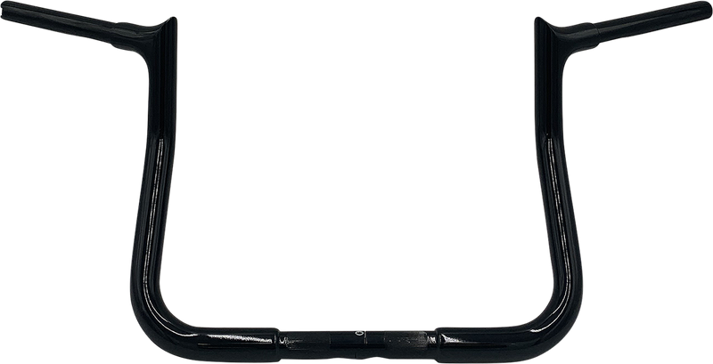 FAT BAGGERS INC. 1-1/4" EZ Install Pointed Top Handlebar - Reduced Reach - 11" - Black 905011-B