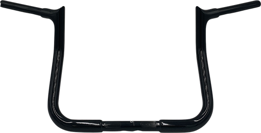 FAT BAGGERS INC. 1-1/4" EZ Install Pointed Top Handlebar - Reduced Reach - 11" - Black 905011-B