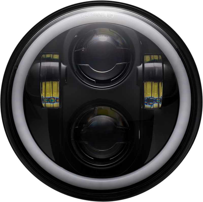 CUSTOM DYNAMICS ProGLow 5 3/4" LED Headlamp  - with Mounting Ring