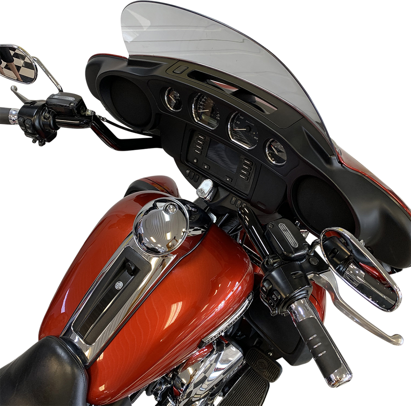 FAT BAGGERS INC. 1-1/4" EZ Install Pointed Top Handlebar - Reduced Reach - 11" - Black 905011-B