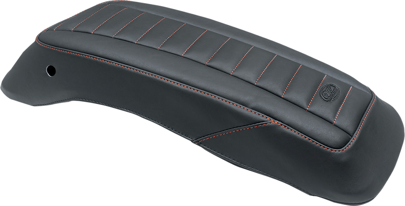 MUSTANG Deluxe Saddlebag Lid Covers - Black/Red - Touring '14-'24