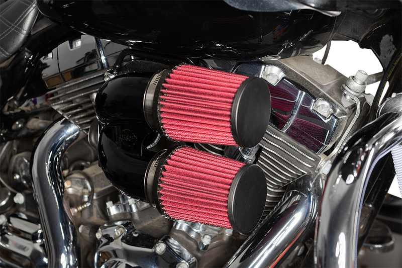 S&S CYCLE Tuned Induction Air Cleaner Kit - Gloss Black