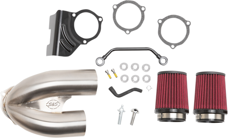 S&S CYCLE Tuned Induction Air Cleaner Kit - Stainless Steel