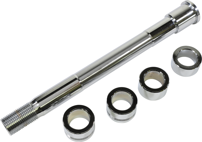 DRAG SPECIALTIES Replacement Front Axle Kit - Chrome