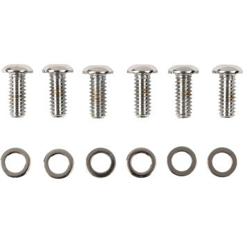 DRAG SPECIALTIES Bolt Kit - Derby Cover - Smooth/Button-Head/Torx - Chrome - XL '04-'21