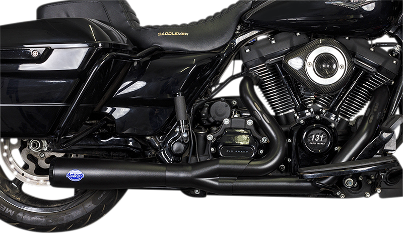 S&S CYCLE 2-into-1 Diamondback Exhaust System - Guardian Black - 50-State