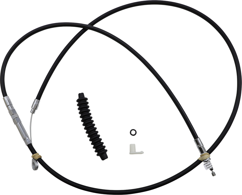DRAG SPECIALTIES High-Efficiency Black Vinyl Clutch Cable - 74" - FLH/FLT '08-'16