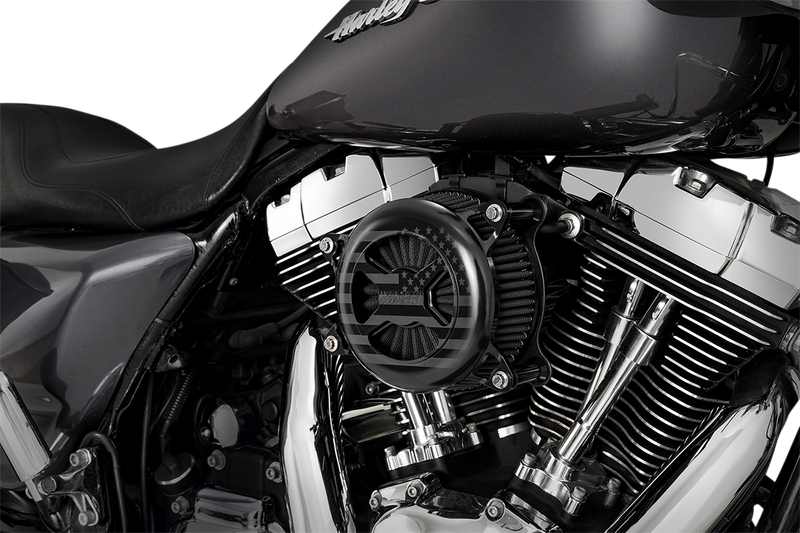 VANCE & HINES VO2 X Air Intake - Black Wrinkle -'17-'24 SOFTAIL & TOURING