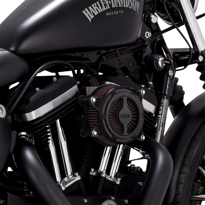 VANCE & HINES VO2 Blade Air Intake - Black Wrinkle -'91-'22 SPORTSTER