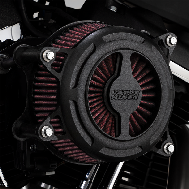 VANCE & HINES VO2 Blade Air Intake - Black Wrinkle -'91-'22 SPORTSTER