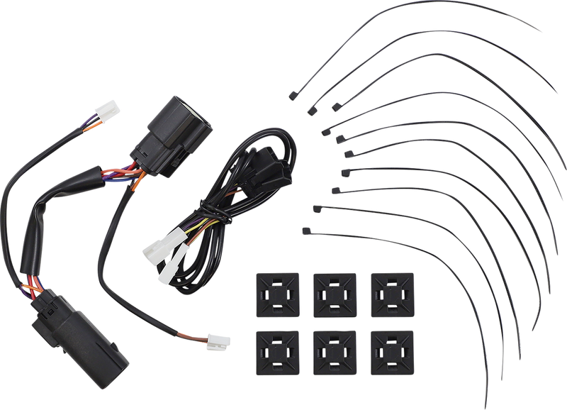 CUSTOM DYNAMICS Lower Saddlebag Side Marker LED Lights - Red - Black