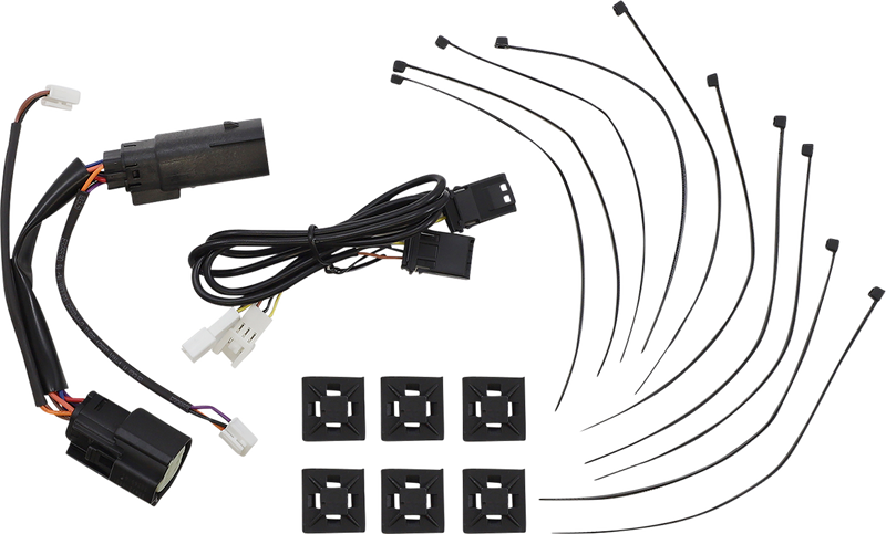 CUSTOM DYNAMICS Lower Saddlebag Side Marker LED Lights - Red - Chrome