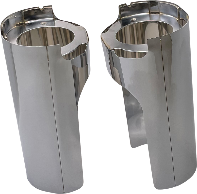 ARLEN NESS Fat Tire Fork Boot Cover - Chrome - Smooth - '14-'24 FLH/FLT