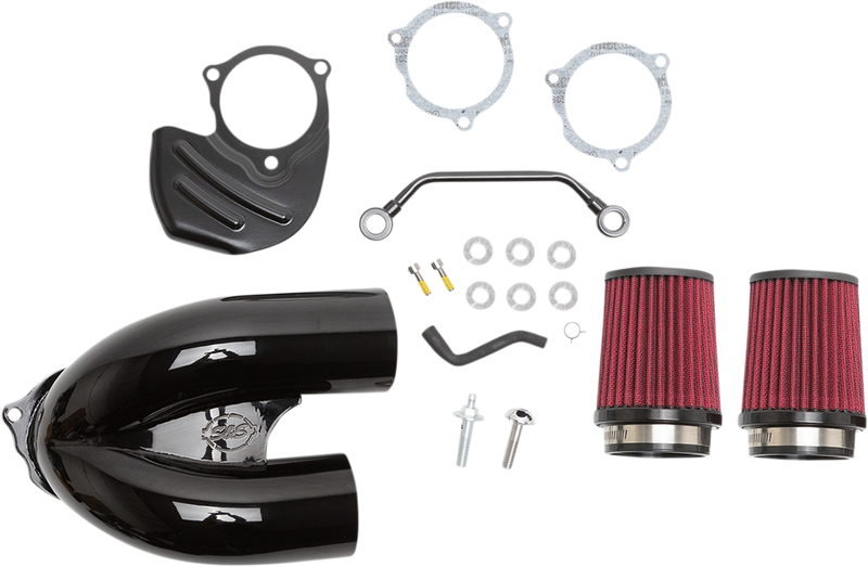 S&S CYCLE Tuned Induction Air Cleaner Kit - Gloss Black
