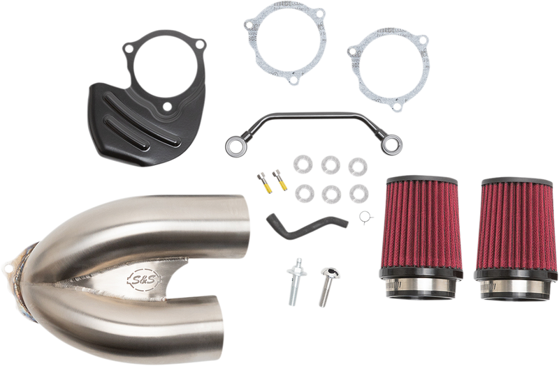 S&S CYCLE Tuned Induction Air Cleaner Kit - Stainless Steel