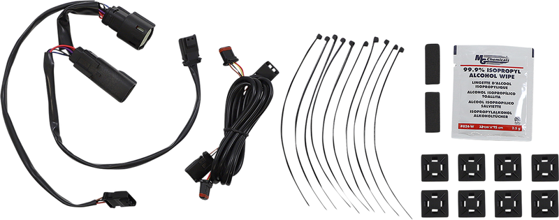 CUSTOM DYNAMICS Saddlebag Latch Dual Color Accent Lights - Smoke - Chrome