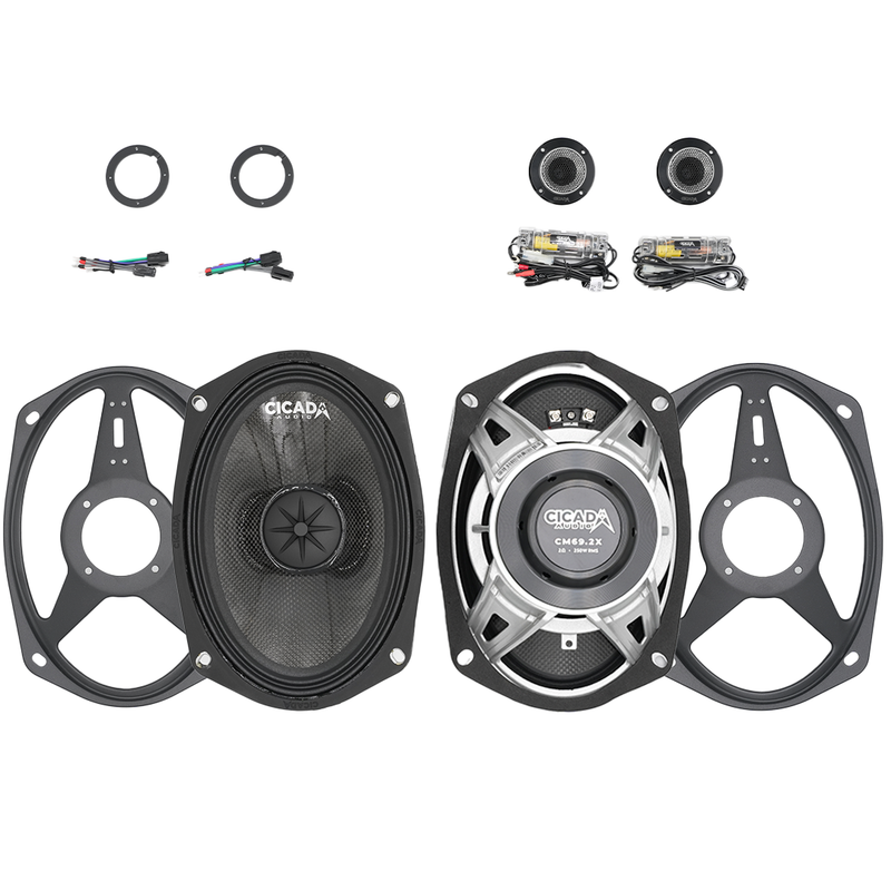 CICADA AUDIO - 250W RMS - 24CXK69 - 2024+ 6X9-INCH MID-BASS COMPONENT SPEAKER KIT