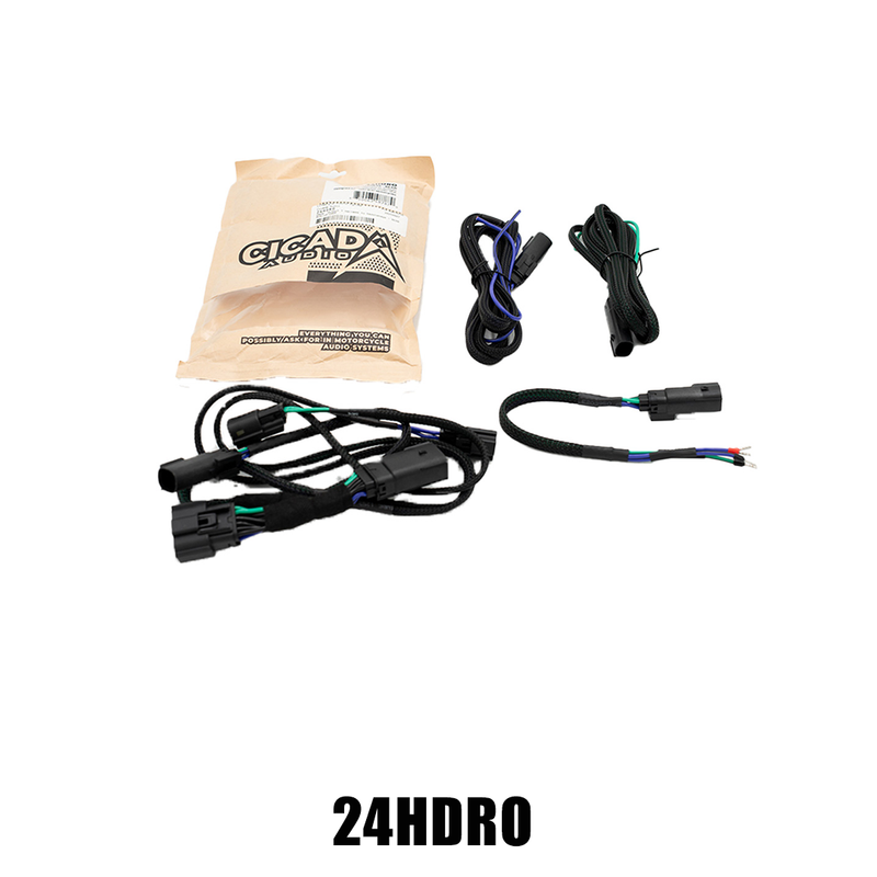 CICADA AUDIO 24HDRO 2024+ H-D® Rear Output Speaker Wire Harness