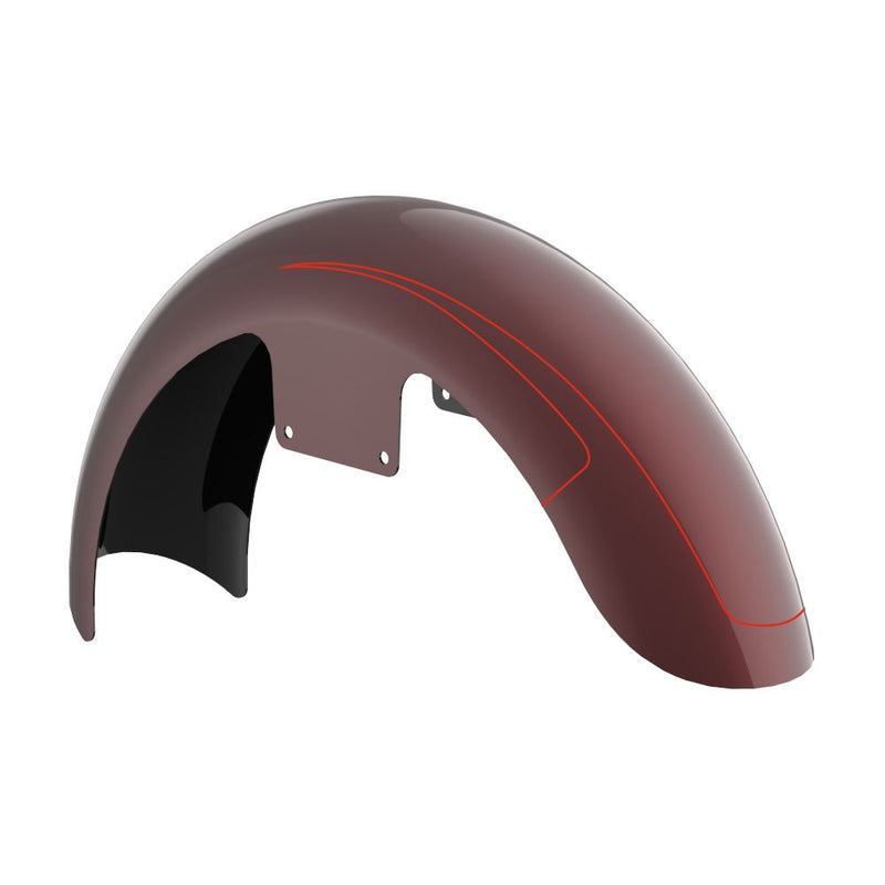 Advanblack 19" Reveal Wrapper Hugger Front Fender For '23.5-Up Harley Touring Models