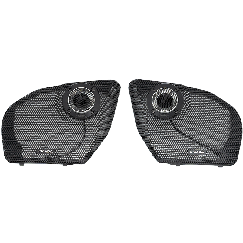 CICADA AUDIO - 24CHDRGGTK-075 - 2024+ H-D® ROAD GLIDE® FAIRING GRILLES w/ RR075T TWEETERS