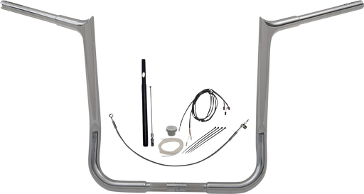 FAT BAGGERS INC. 1-1/4" EZ Install Pointed Top Handlebar Kit - 16" - Chrome 919016