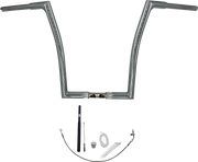 FAT BAGGERS INC. 1-1/4" EZ Install Flat Top Handlebar Kit - 16" - Chrome 719916