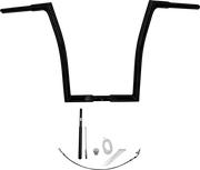 FAT BAGGERS INC. 1-1/4" EZ Install Flat Top Handlebar Kit - 16" - Black 719916-B