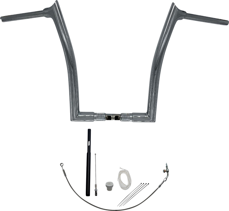 FAT BAGGERS INC. 1-1/2" EZ Install Pointed Top Handlebar Kit - 16" - Chrome 819916