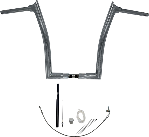 FAT BAGGERS INC. 1-1/2" EZ Install Pointed Top Handlebar Kit - 16" - Chrome 819916