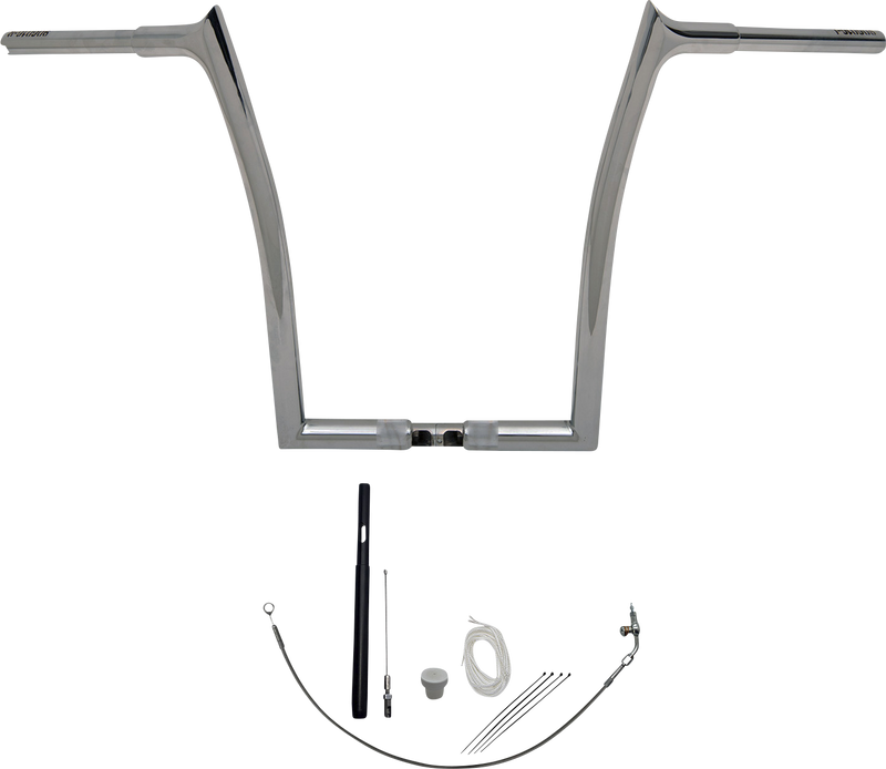 FAT BAGGERS INC. 1-1/4" EZ Install Pointed Top Handlebar Kit - 16" - Chrome 919916