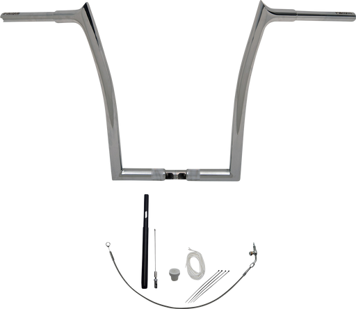 FAT BAGGERS INC. 1-1/4" EZ Install Pointed Top Handlebar Kit - 16" - Chrome 919916