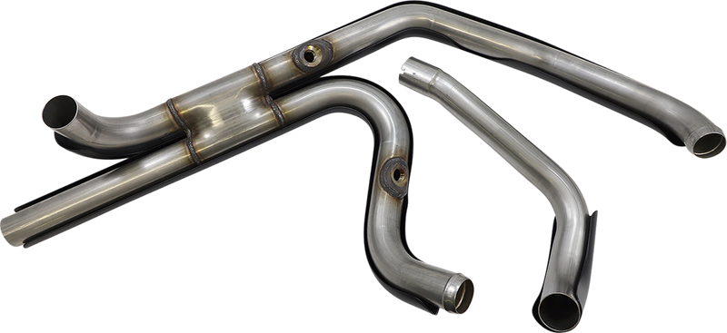 S&S CYCLE El Dorado Dual Exhaust System - Black - Machined Black Tracer