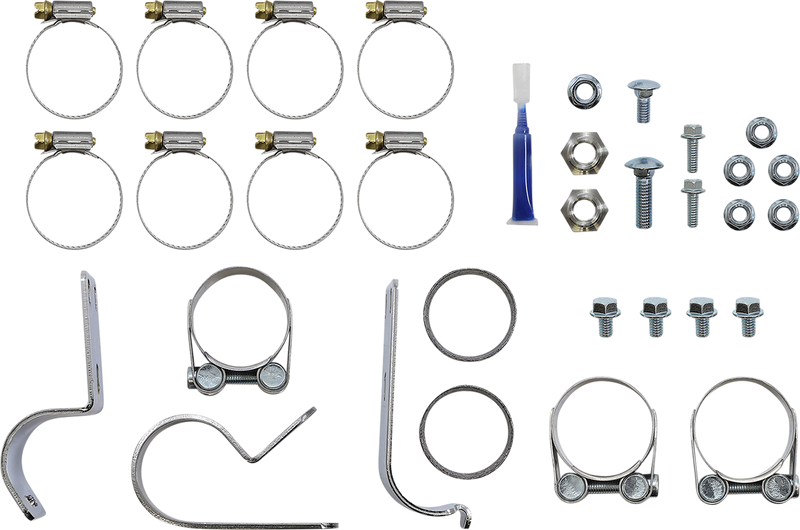 S&S CYCLE El Dorado Dual Exhaust System - Black - Machined Black Tracer