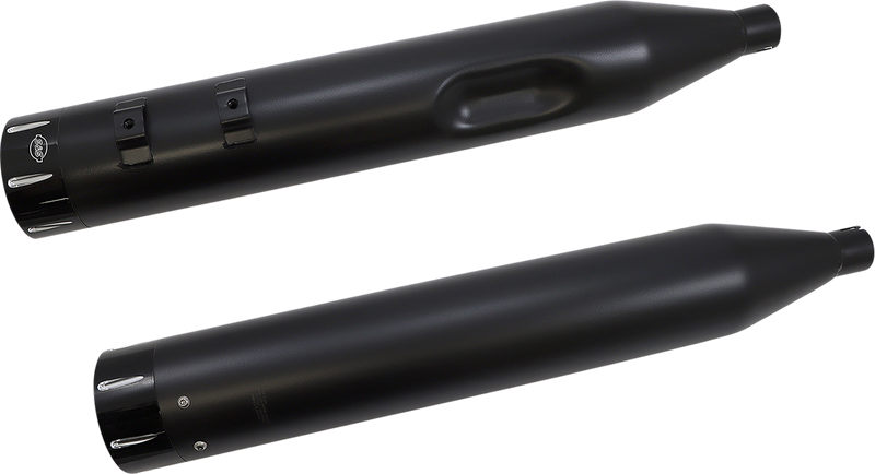 S&S CYCLE El Dorado Dual Exhaust System - Black - Machined Black Tracer
