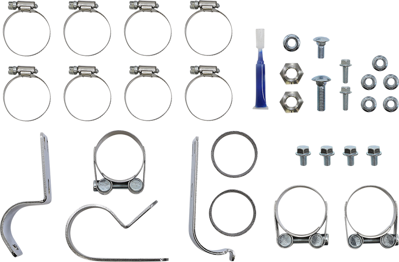 S&S CYCLE El Dorado Dual Exhaust System - Chrome - Black Tracer