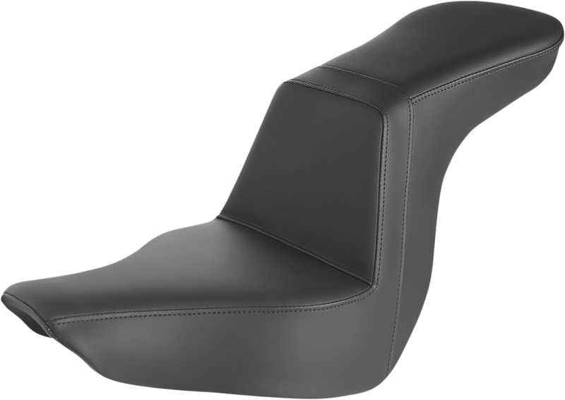 SADDLEMEN Step-Up Seat - Smooth - Black - Softail '18-'24