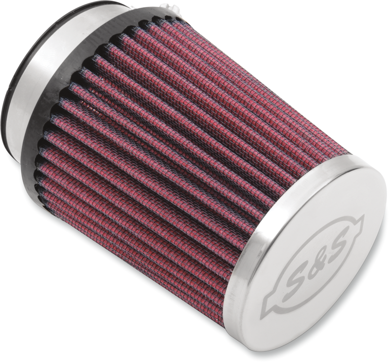 S&S CYCLE Replacement Air Filter - Red - Tuned Induction Air Cleaners