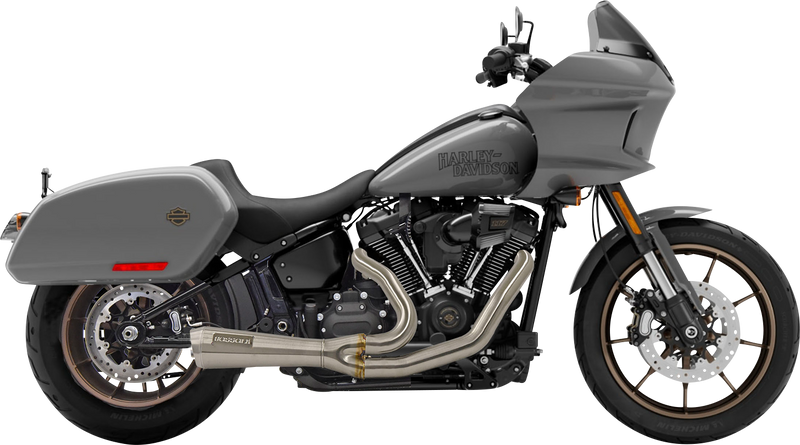 BASSANI XHAUST The Ripper Short Road Rage 2-into-1 Exhaust System - Stainless Steel - '18-'22 SOFTAIL